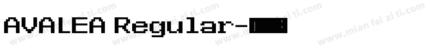 AVALEA Regular字体转换